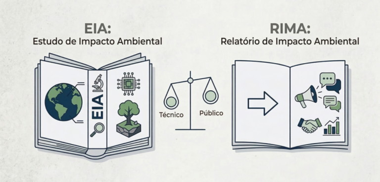 Comparativo entre EIA e RIMA no licenciamento ambiental brasileiro