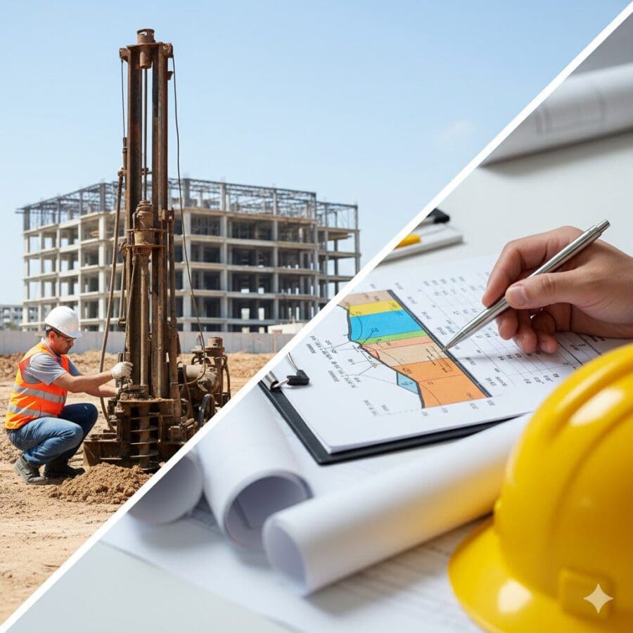 Laudo geológico-geotécnico para estudo do solo em obra de construção civil
